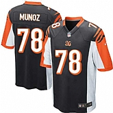 Nike Men & Women & Youth Bengals #78 Munoz Black Team Color Game Jersey,baseball caps,new era cap wholesale,wholesale hats